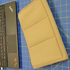 Cream Color Felt Purse Insert w Velcro on each end 11" x 7 x 1.5"